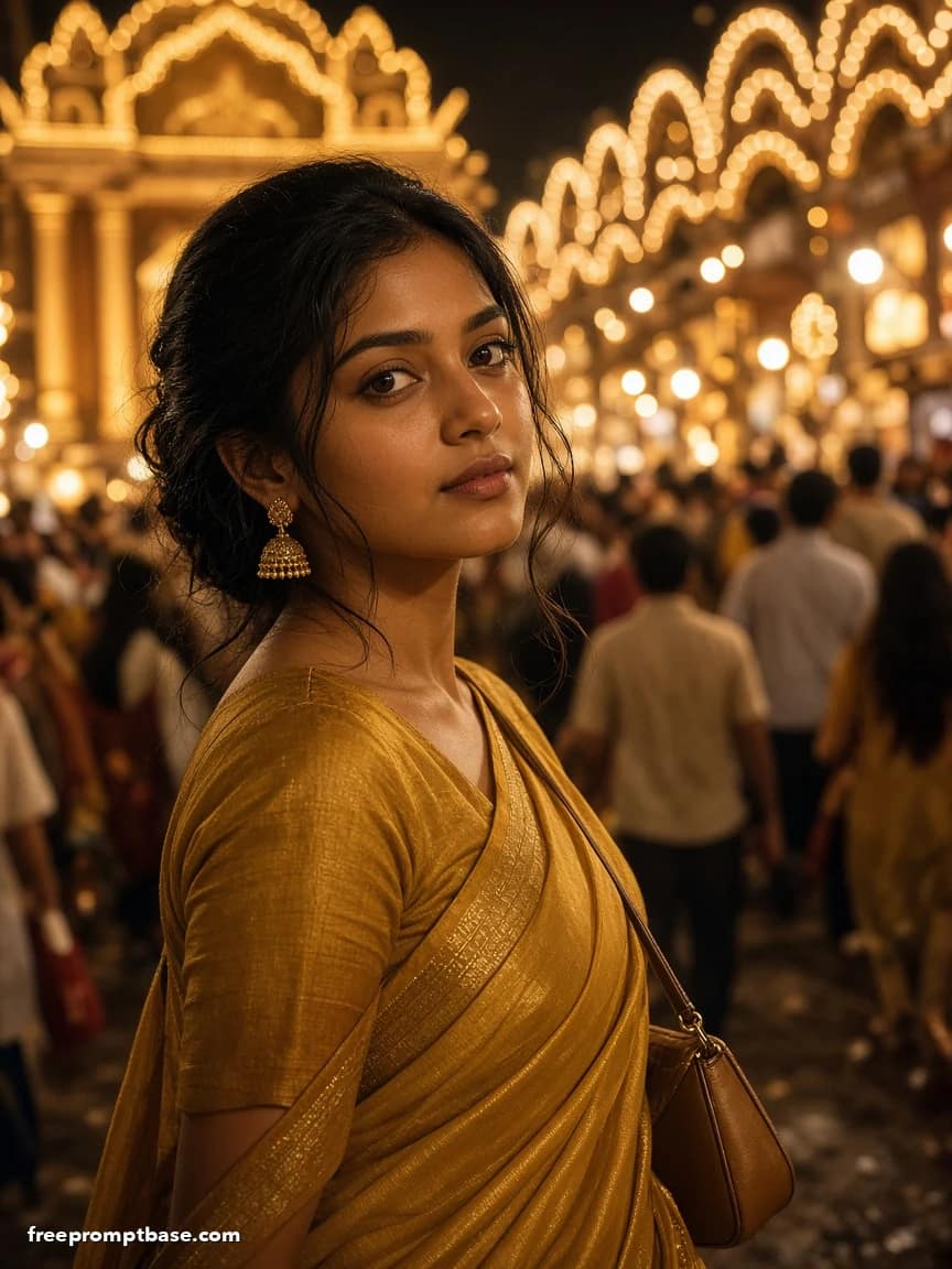 Durga Puja Pandal Hopping Gemini Photo Prompt, image 4