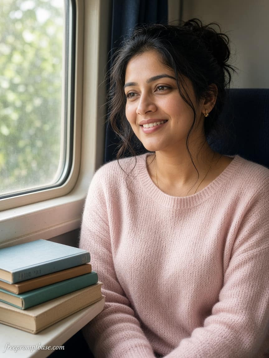 Window Seat Candid ChatGPT Photo Editing Prompt, image 4