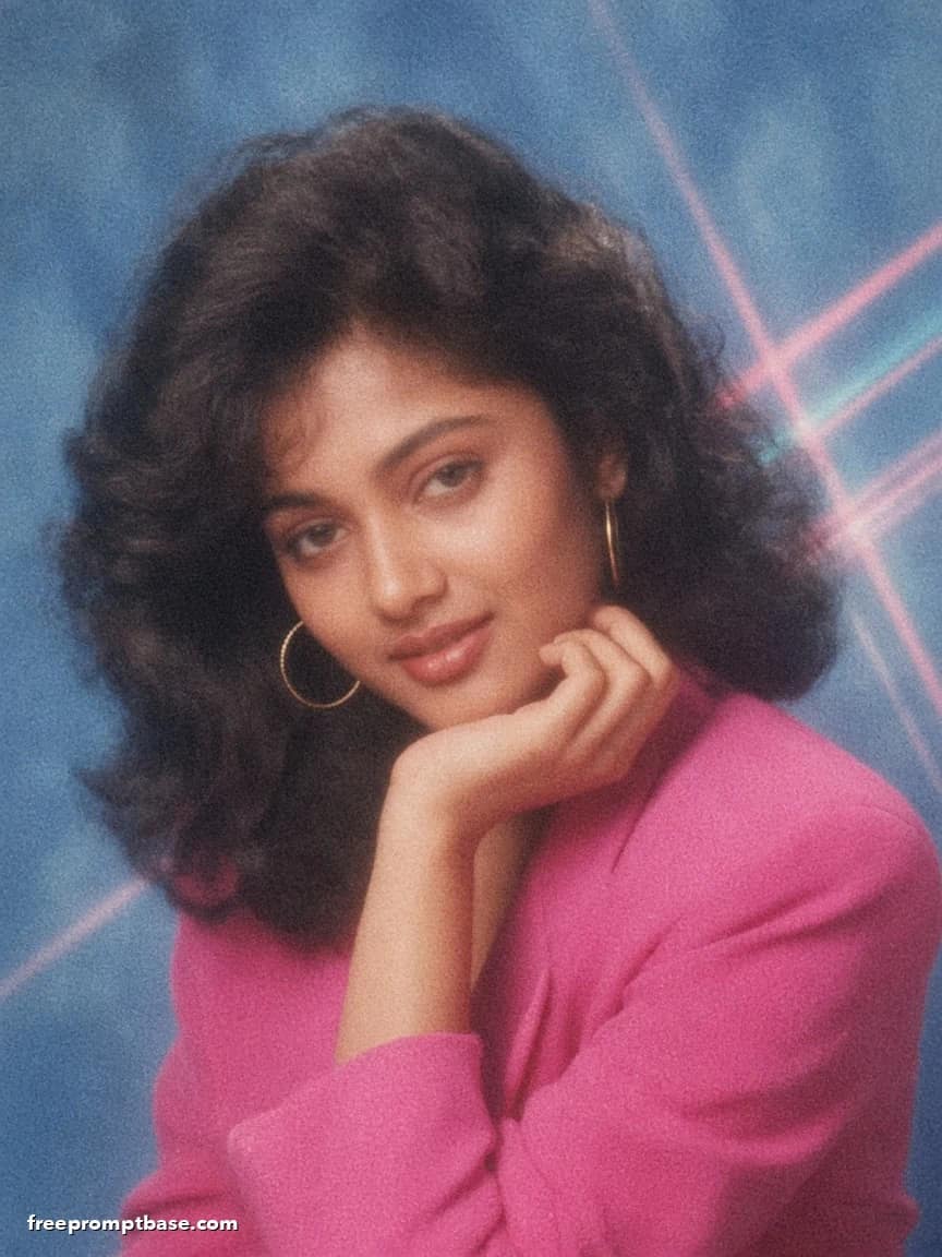ChatGPT 80s Photo Prompt: Retro Studio Portrait, image 4