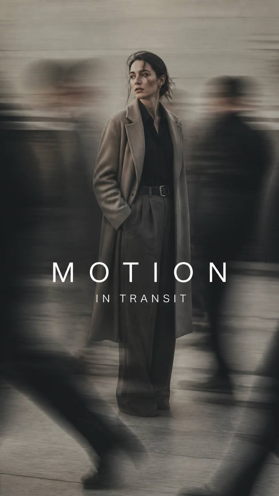 Slow-Shutter Motion Blur Editorial Poster Prompt, image 2