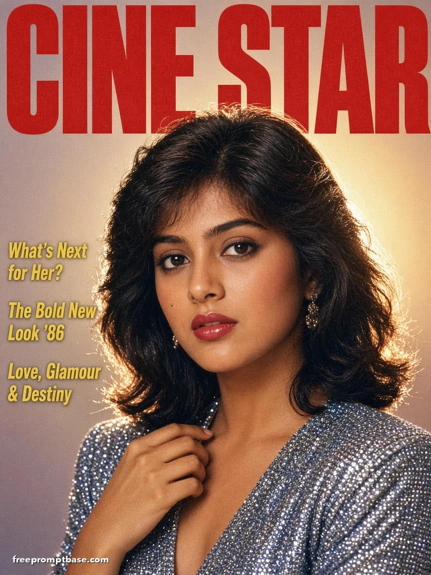 ChatGPT 1980s Photo Prompt: Film Magazine Cover, image 1