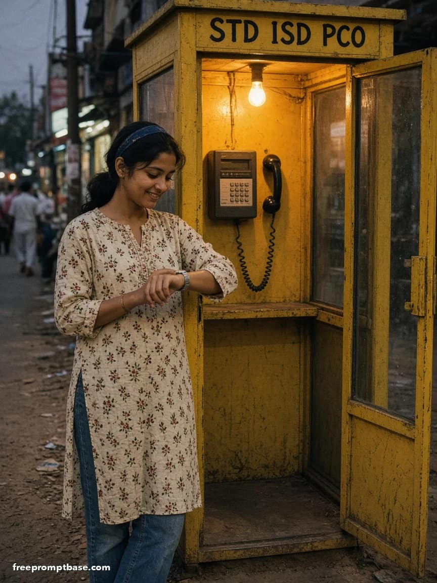 ChatGPT 90s Prompt: Yellow STD Phone Booth Photo Edit, image 3
