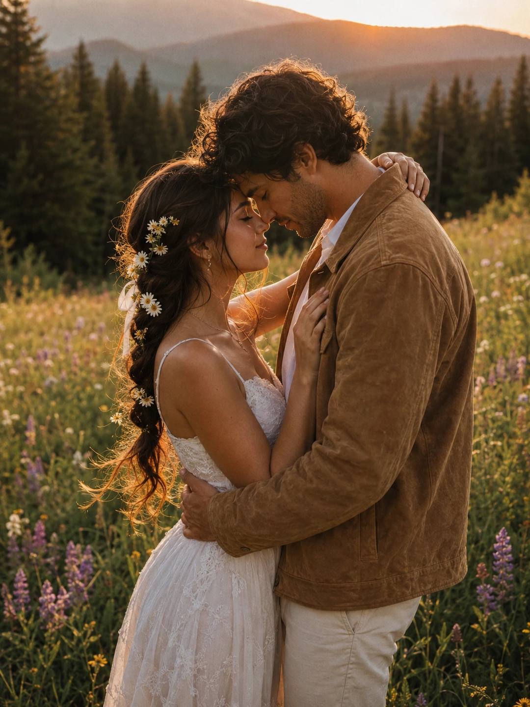 Daisy Meadow Couple – Gemini AI Photo Prompt, image 2