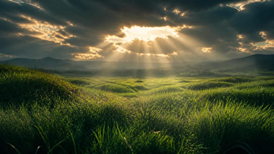 Cinematic Green Field Nature Color Grading Prompt, image 3