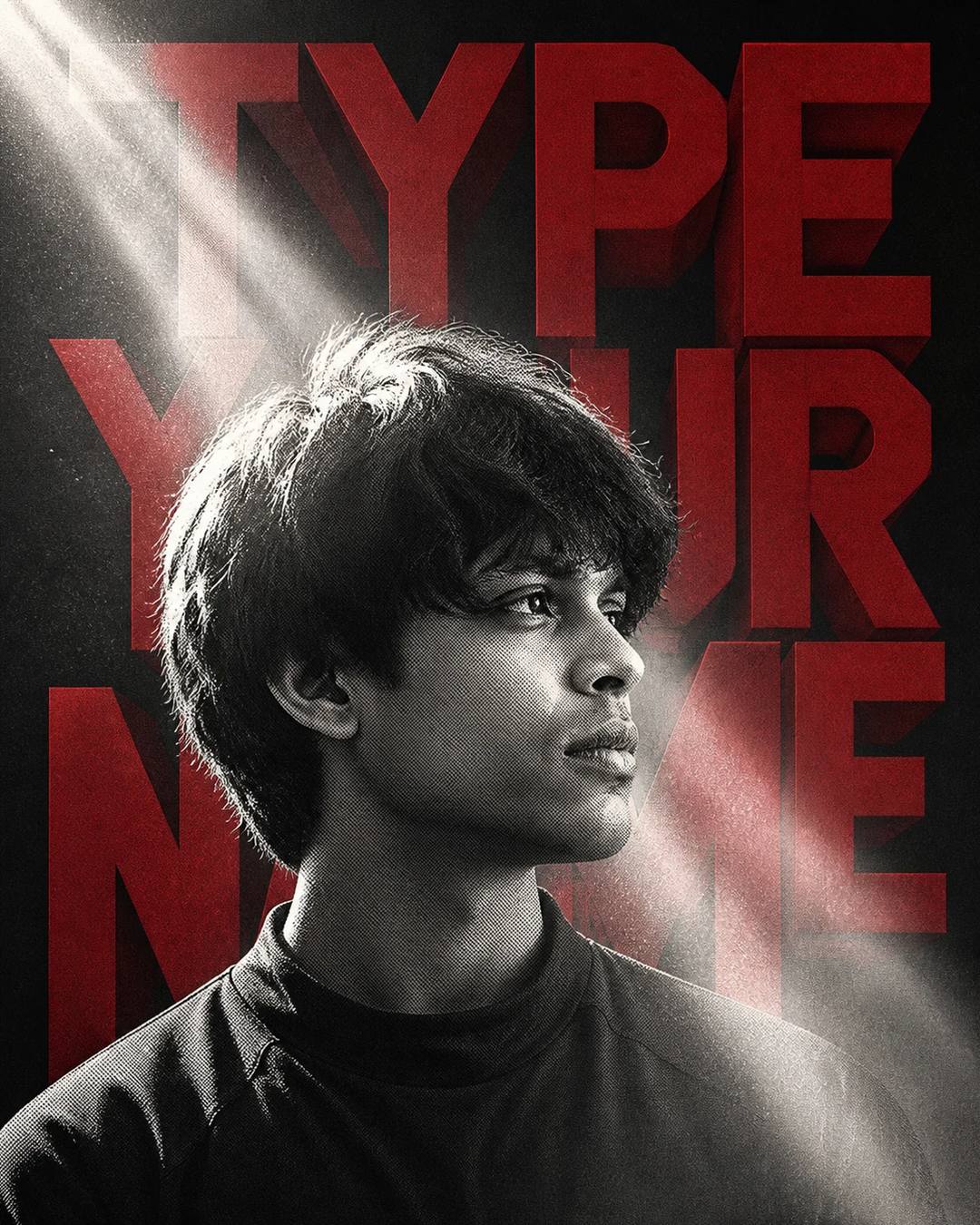 Cinematic Double-Exposure Portrait Poster Prompt, image 2