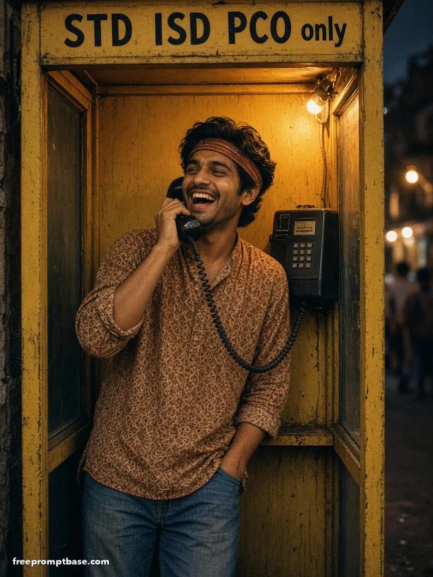 ChatGPT 90s Prompt: Yellow STD Phone Booth Photo Edit, image 2