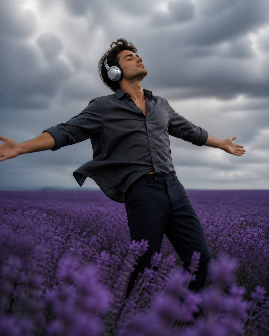 Endless Flower Field Custom Portrait Photo Prompt, image 3