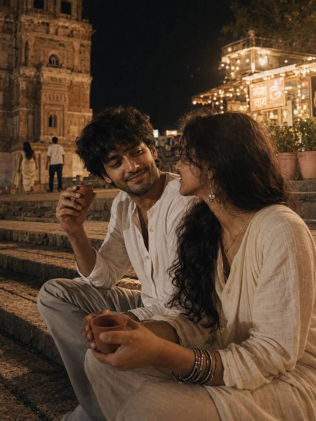 Kulhad Chai Couple – Gemini AI Photo Prompt, image 1