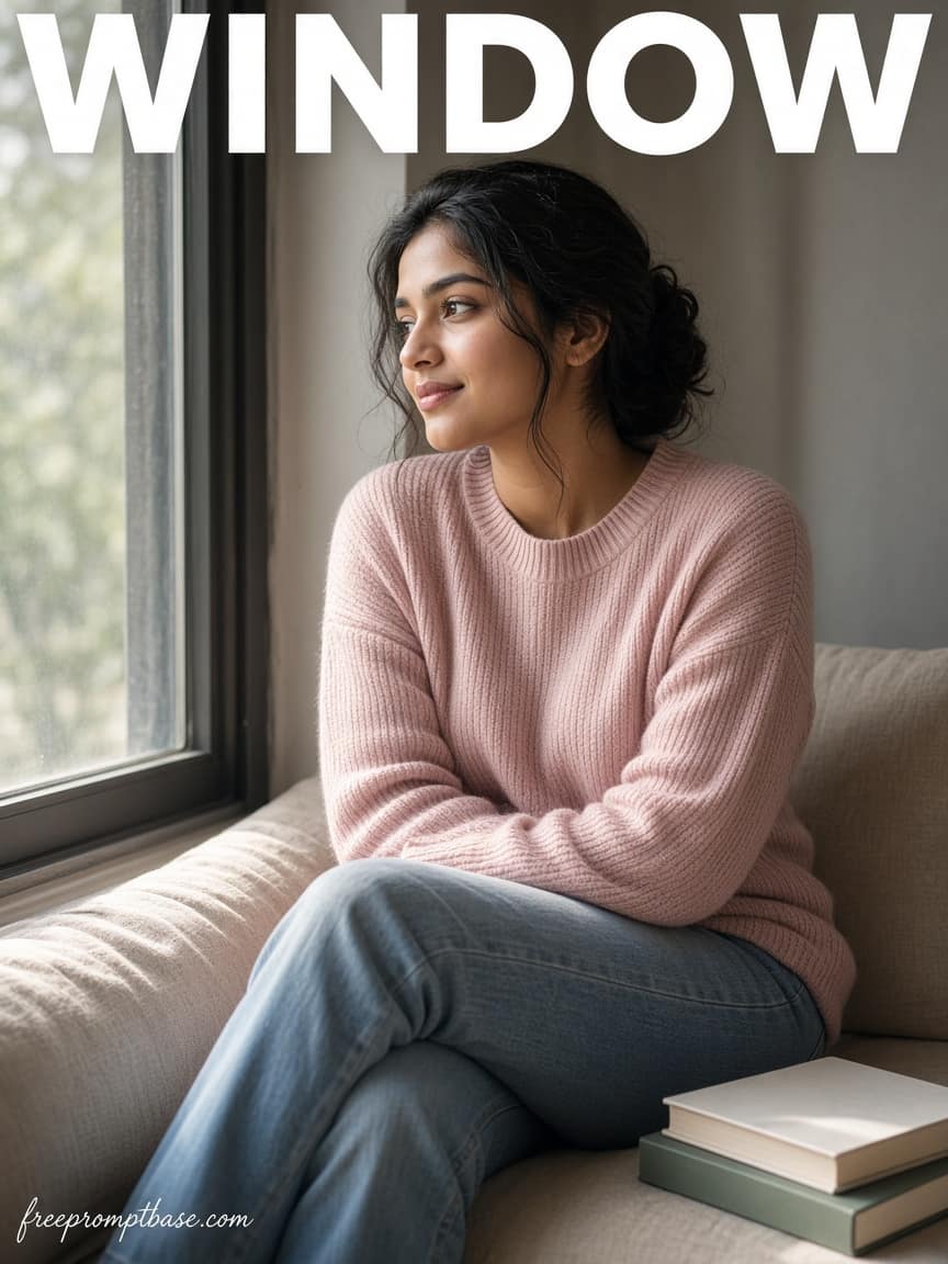Window Seat Candid ChatGPT Photo Editing Prompt, image 1