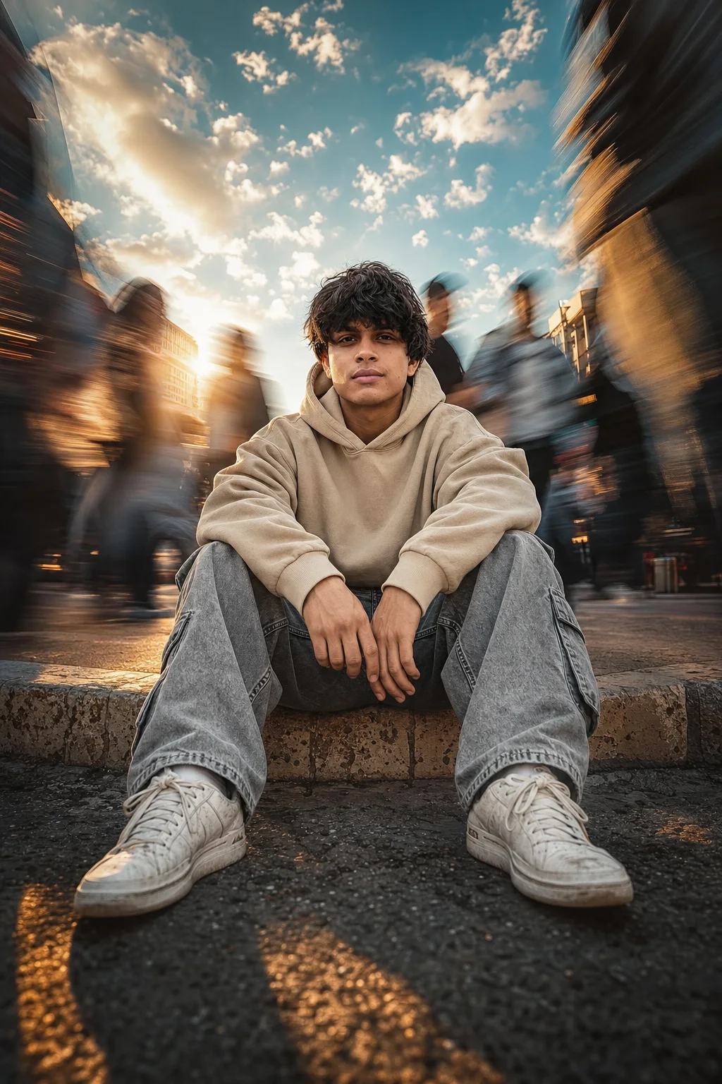 Gemini AI Cinematic Street Portrait Photo Editing Prompt — image 3