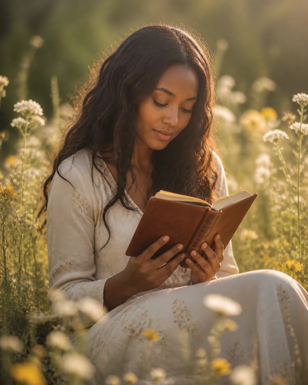 Flower Field Holy Bible Cinematic Portrait Prompt — image 3