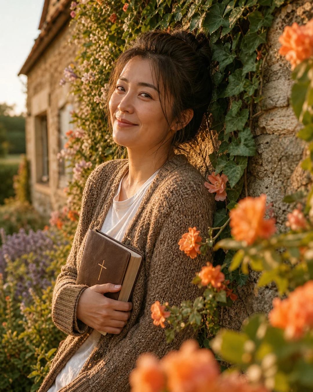 Ivy Cottage Bible Golden Hour Portrait Prompt — image 4