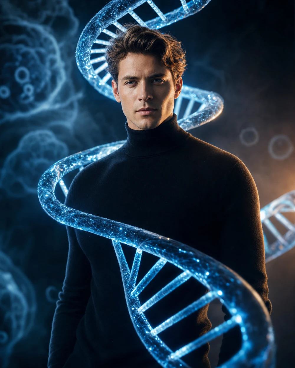 Gemini AI DNA Hologram Portrait Prompt Copy Paste — image 2