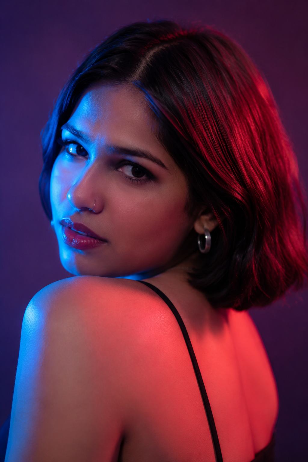 Color Gel Portrait – Gemini AI Photo Prompt — image 1