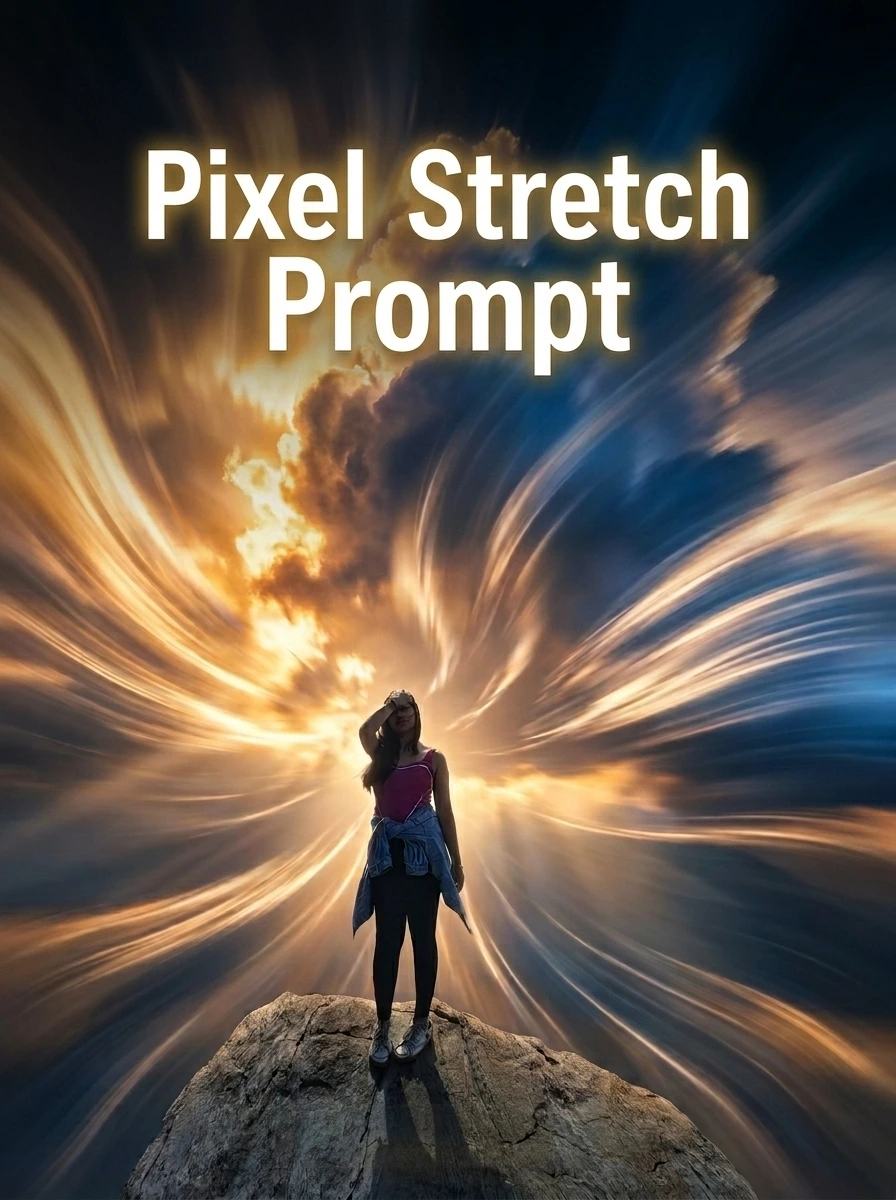 Pixel Stretch Effect – Gemini AI Photo Prompt, image 1