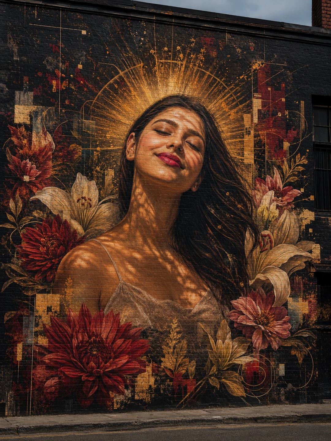 Graffiti Mural Portrait AI Photo Prompt for Gemini, image 2