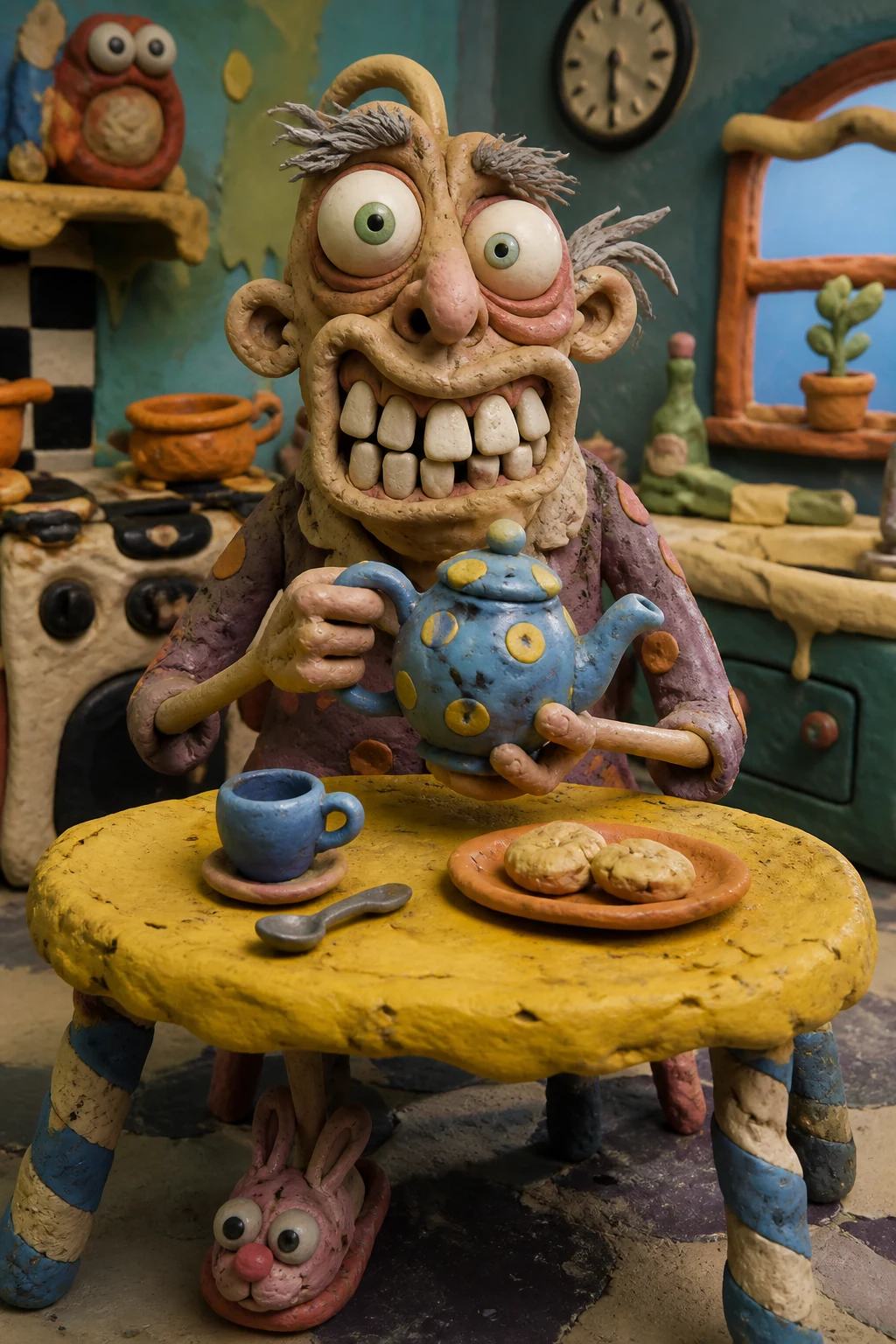Absurdist Claymation Photo Style Transfer Prompt, image 3
