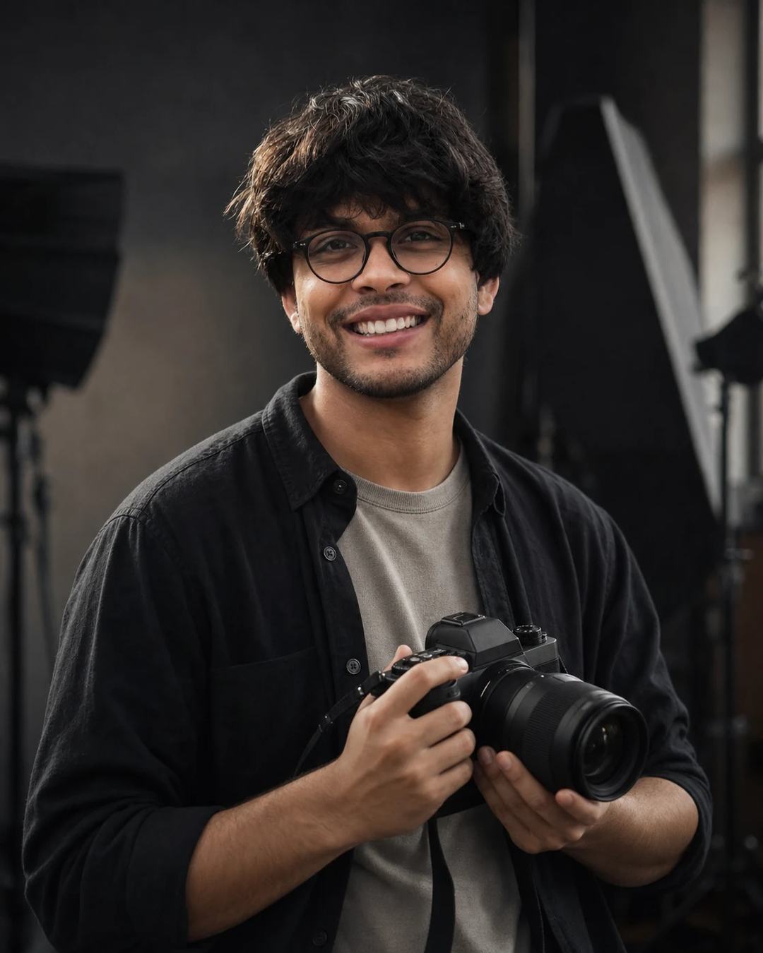 DSLR Studio Fashion Portrait Photography Prompt, image 1