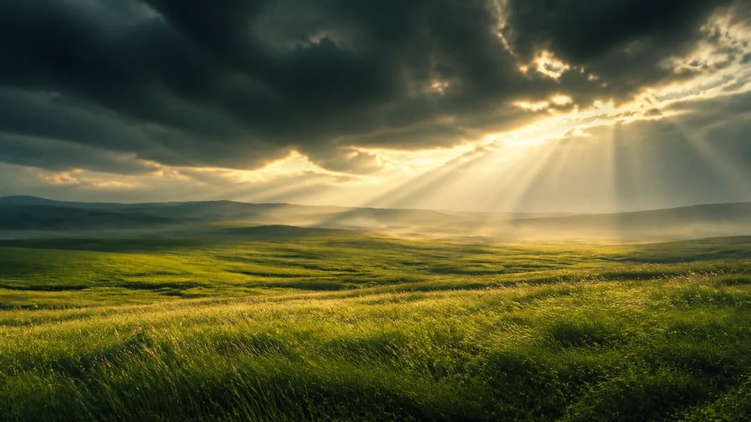 Cinematic Green Field Nature Color Grading Prompt, image 4