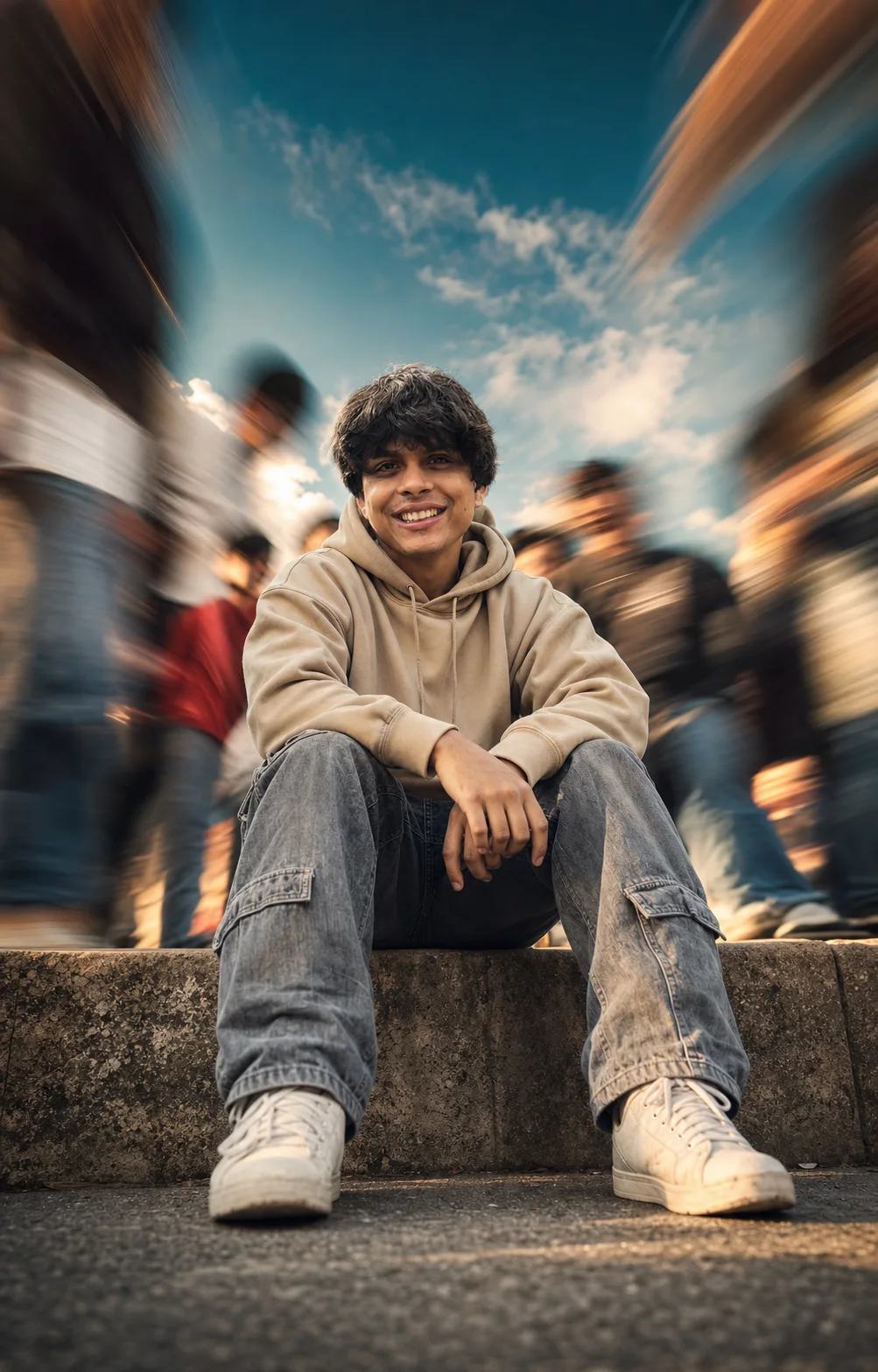 Gemini AI Cinematic Street Portrait Photo Editing Prompt — image 1