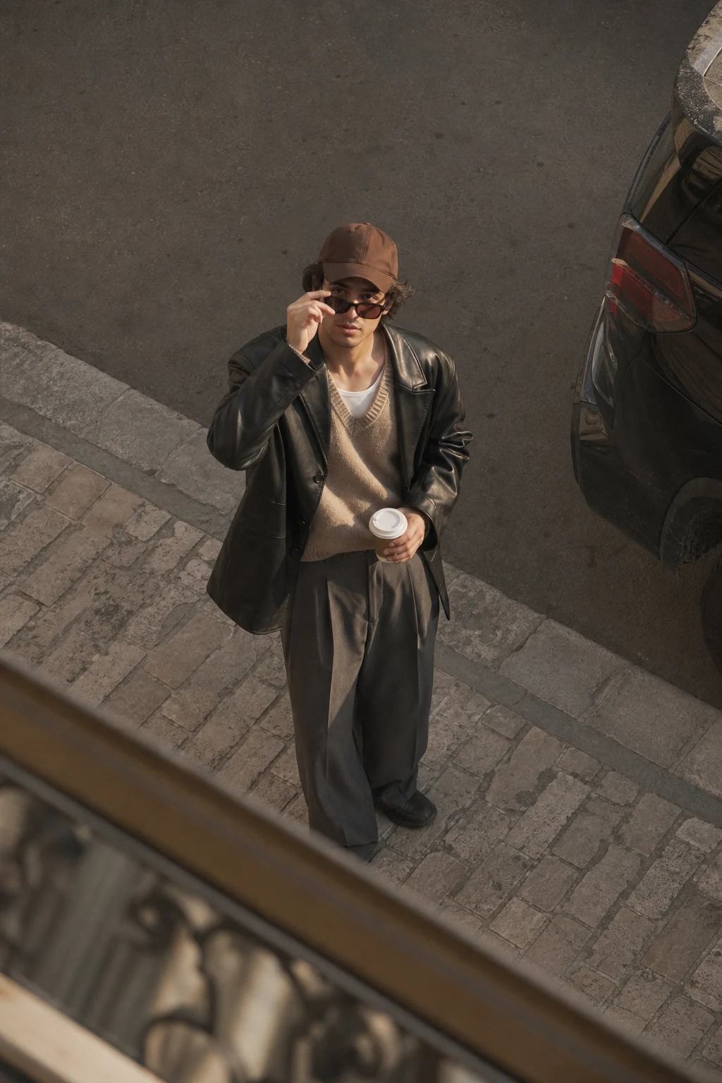 High Angle Street Style Editorial Photo Prompt, image 3