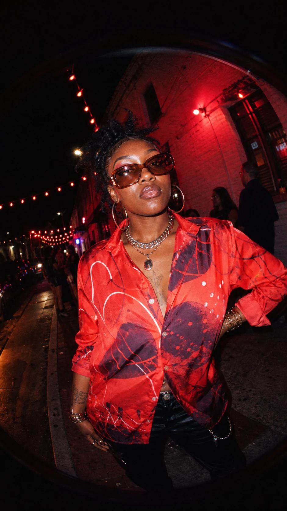 Vintage Fisheye Night Flash Streetwear Photo Prompt — image 2