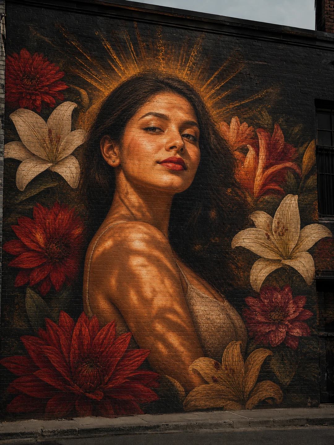 Graffiti Mural Portrait AI Photo Prompt for Gemini, image 4