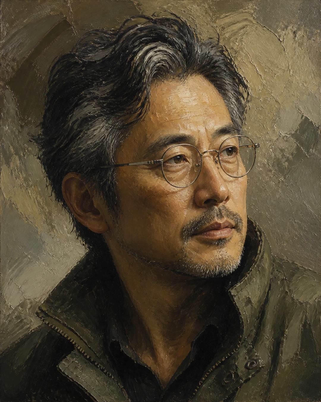 Expressive Oil Painting Portrait AI Image Prompt, image 4