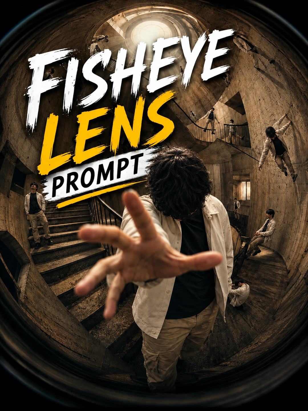 Fisheye Lens Portrait – Gemini AI Photo Prompt, image 1