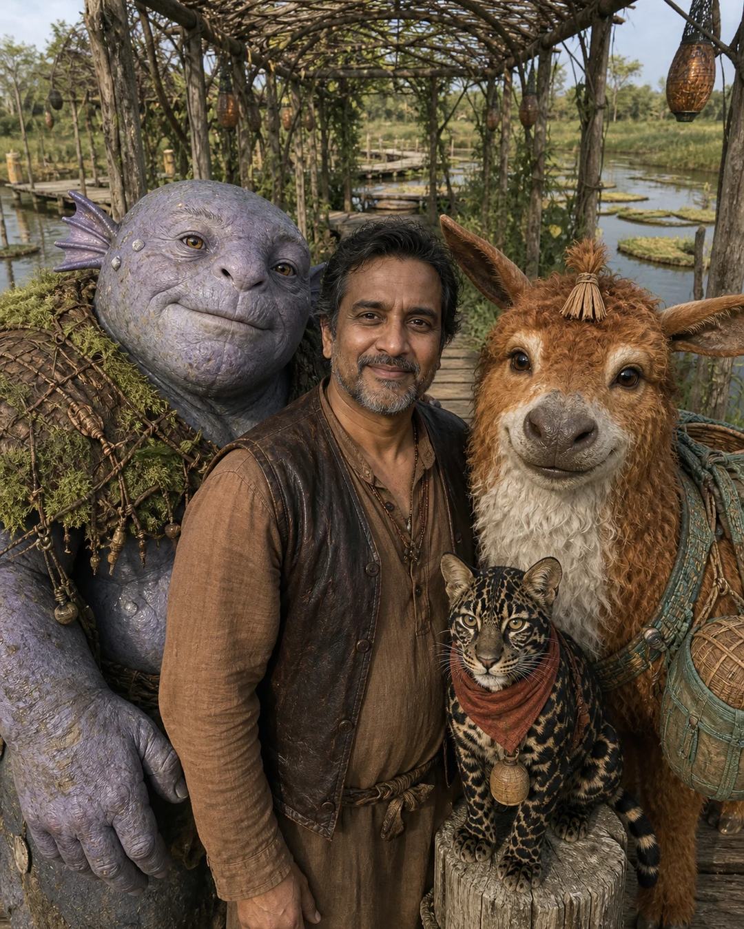 Friendly Fairytale Group Photo AI Image Prompt, image 4
