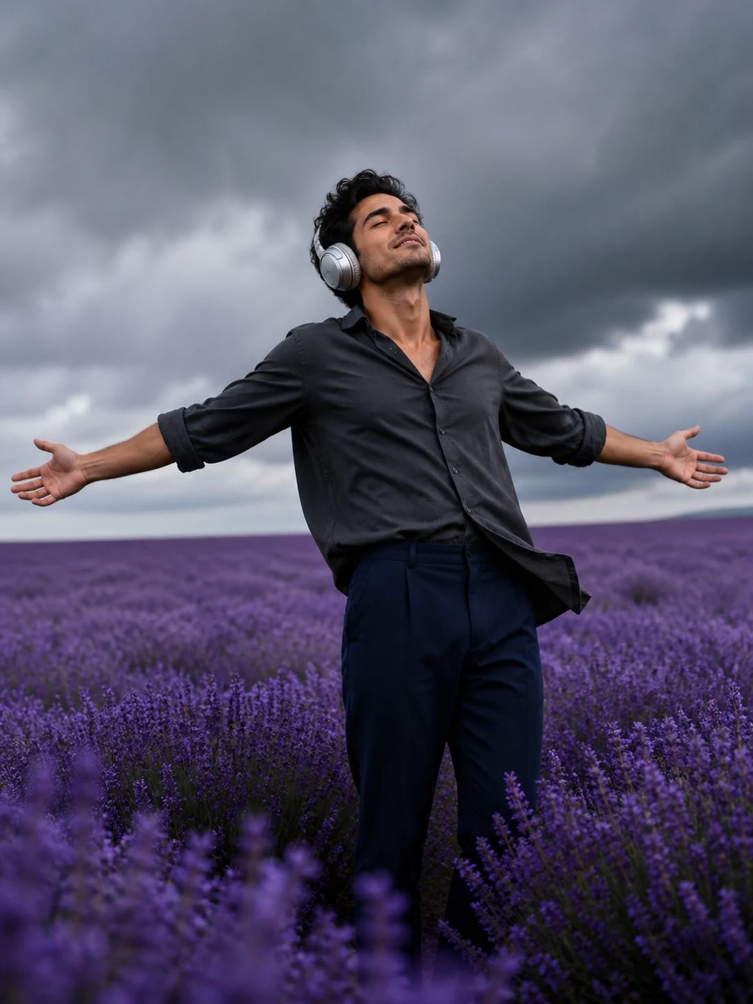 Endless Flower Field Custom Portrait Photo Prompt, image 4