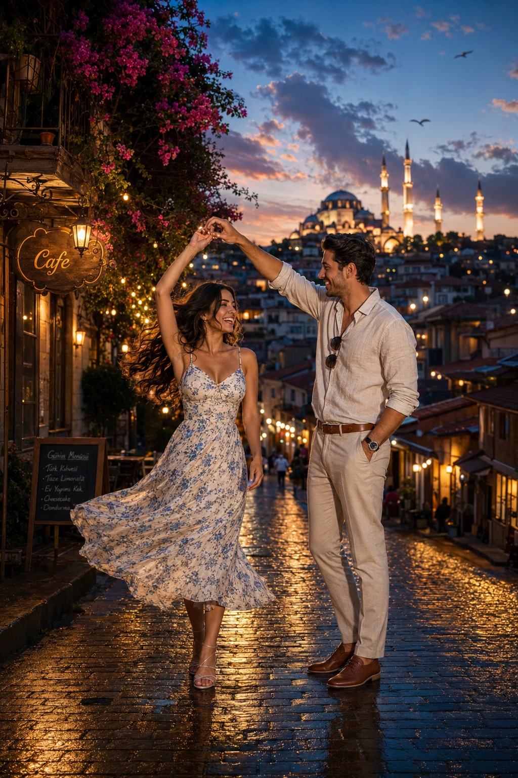 Old Town Dance Couple – Gemini AI Photo Prompt, image 4