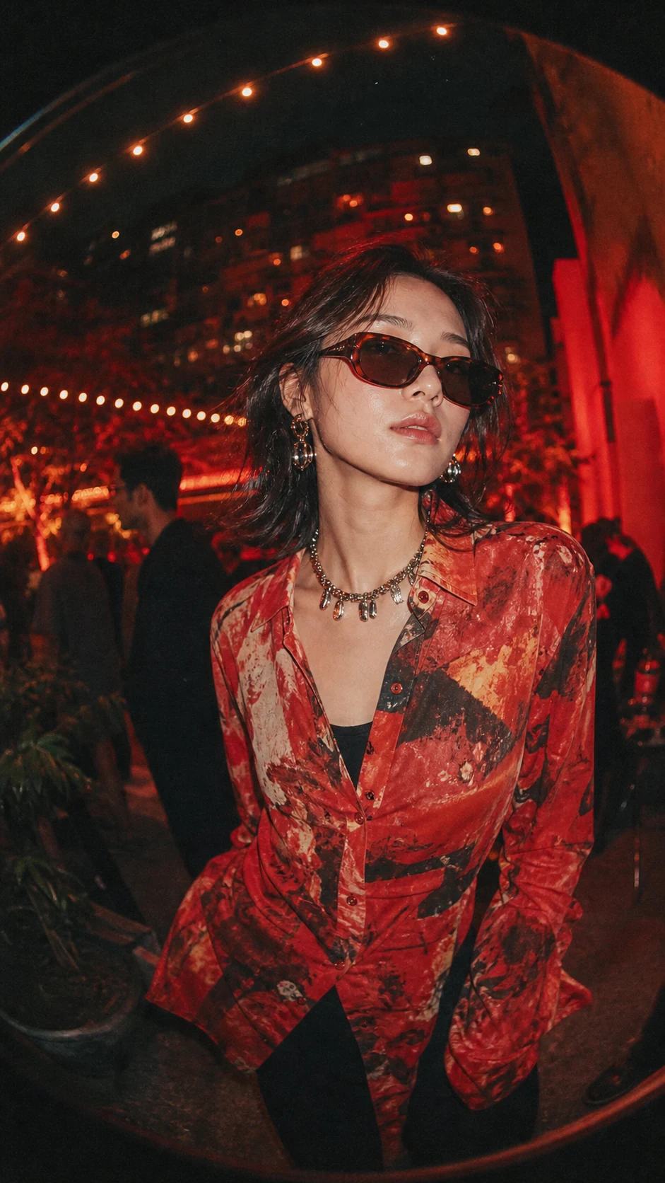Vintage Fisheye Night Flash Streetwear Photo Prompt — image 4