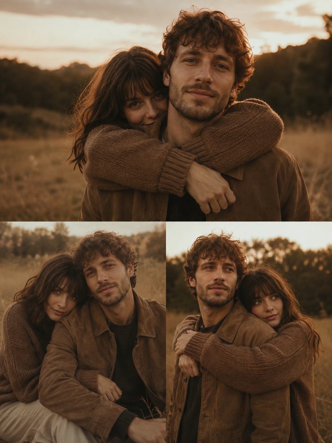 Golden Hour Couple Portrait – Gemini AI Photo Prompt, image 2