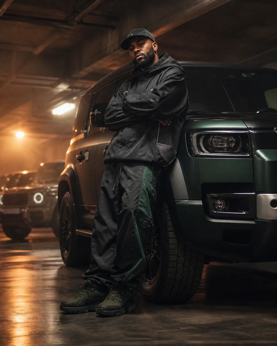Land Rover Defender Garage Streetwear Photo Prompt — image 4