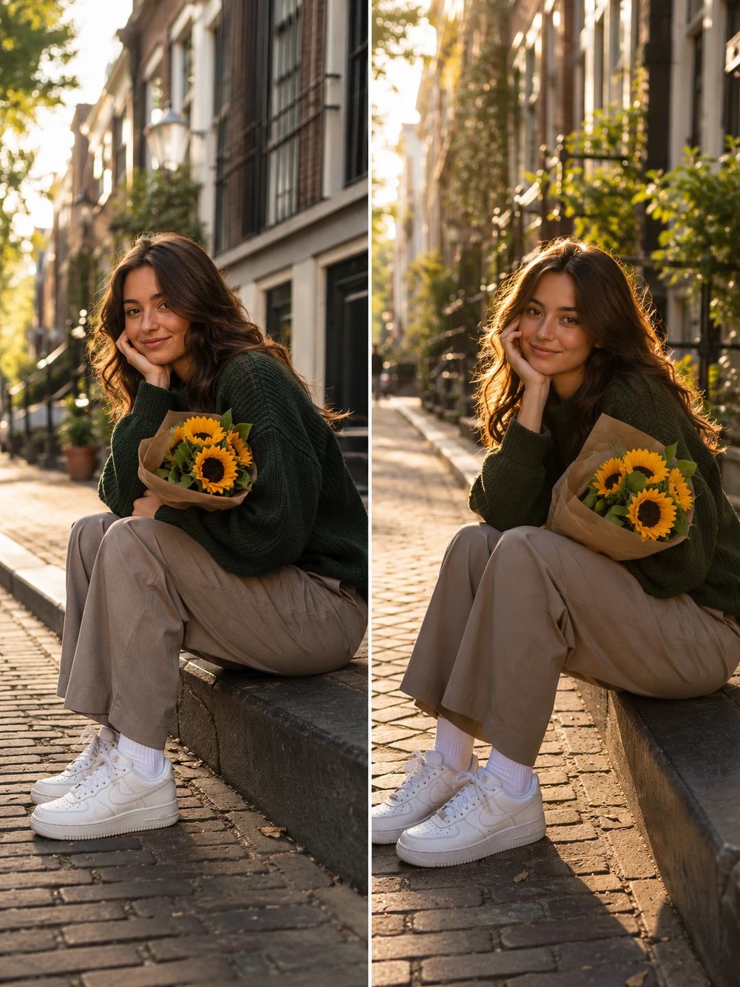 Girl with flowers — image 4