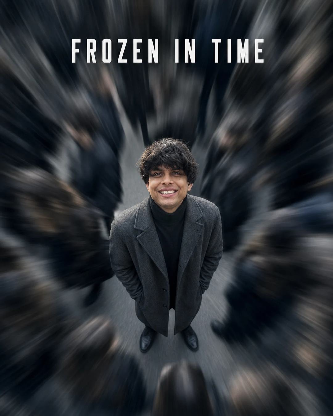 Frozen-in-Time Crowd Portrait AI Image Prompt, image 1