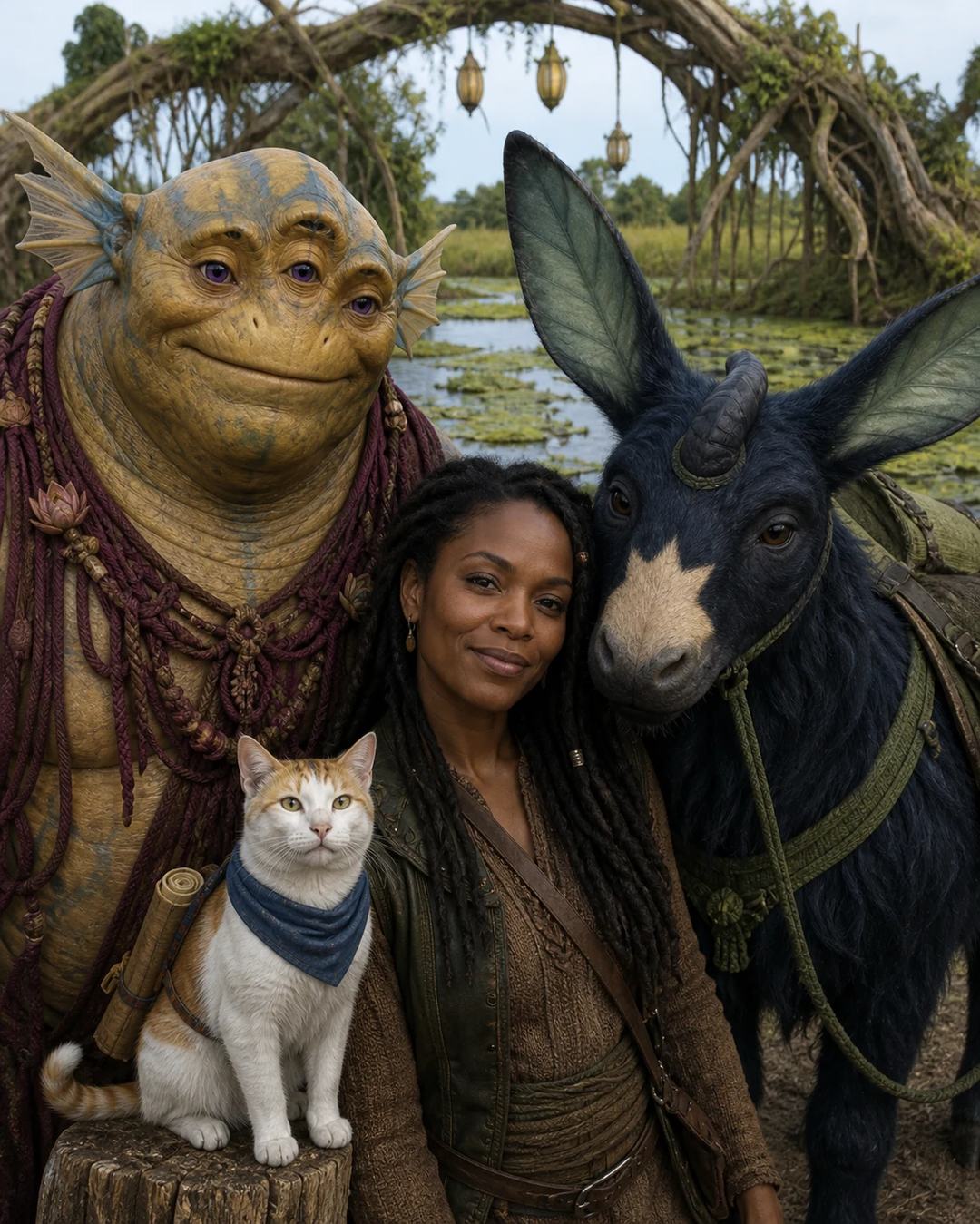 Friendly Fairytale Group Photo AI Image Prompt, image 3