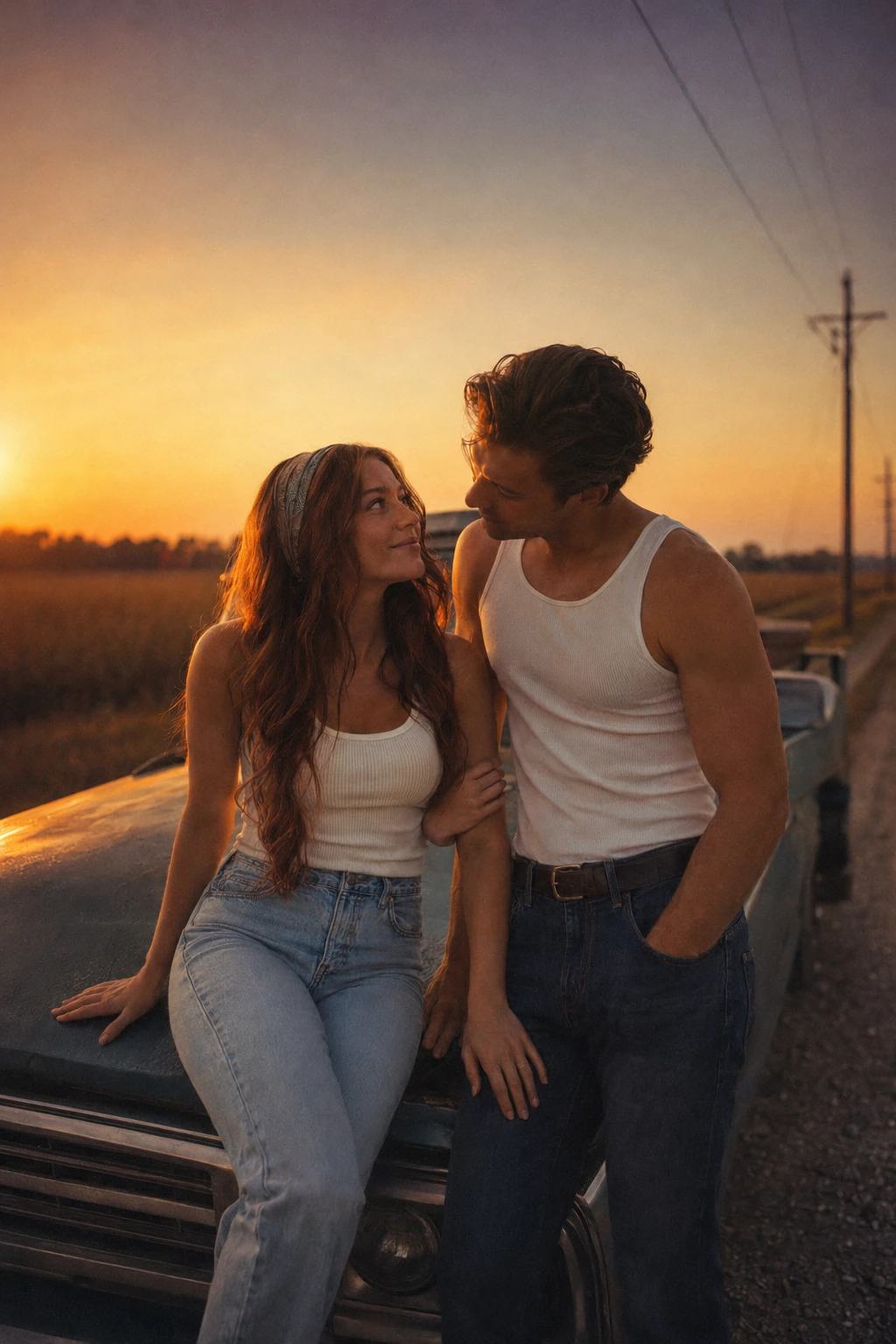 Vintage Truck Couple – Gemini AI Photo Prompt, image 2