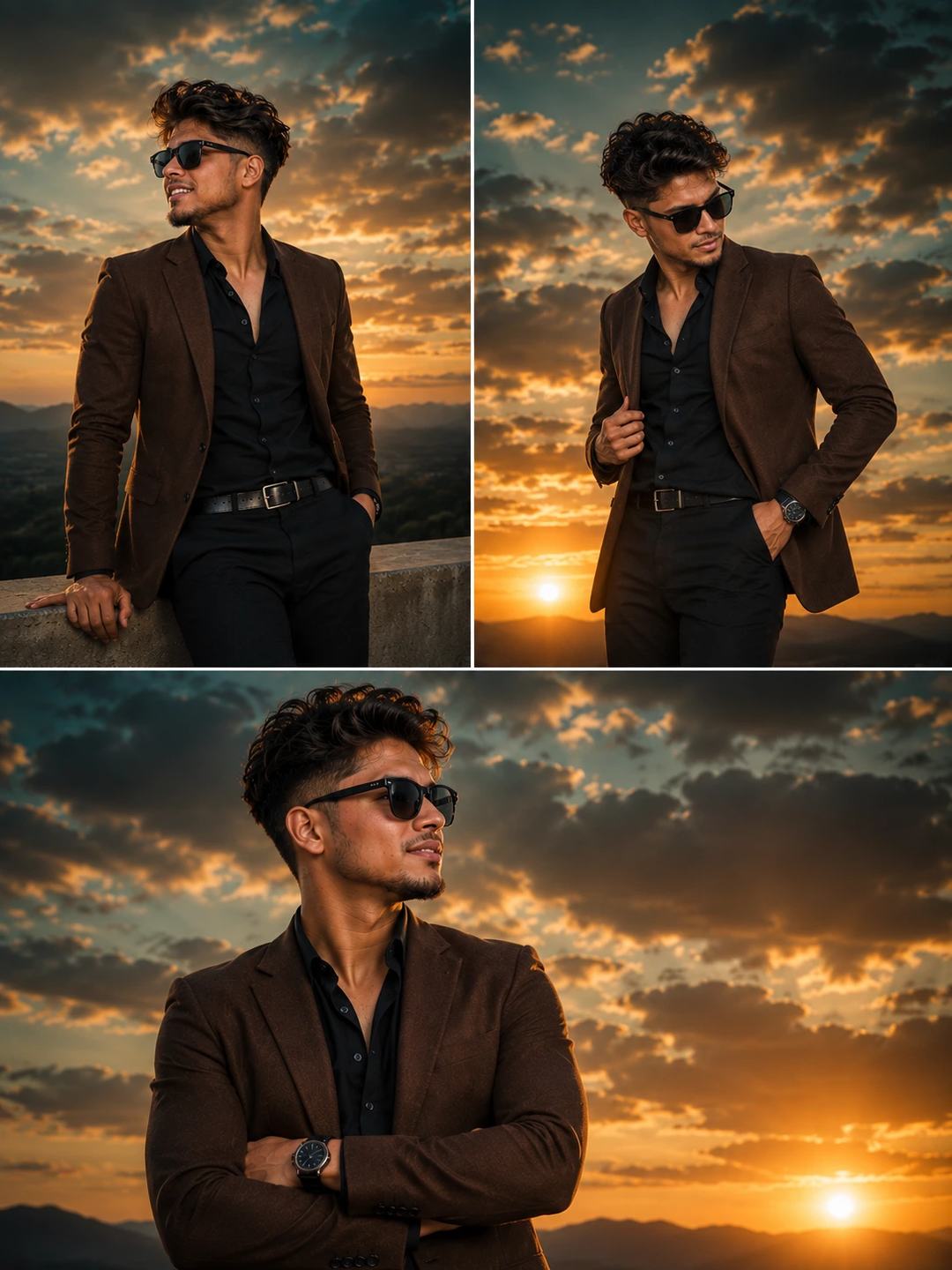 Golden Hour Blazer Portrait – Gemini AI Prompt — image 2