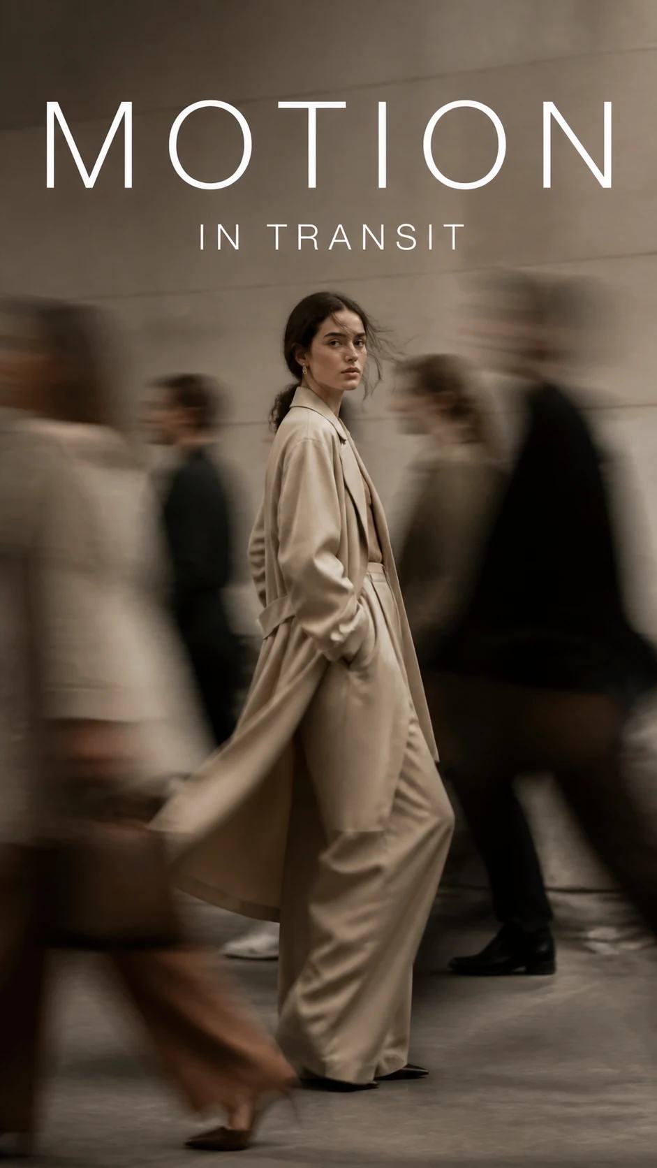 Slow-Shutter Motion Blur Editorial Poster Prompt, image 1