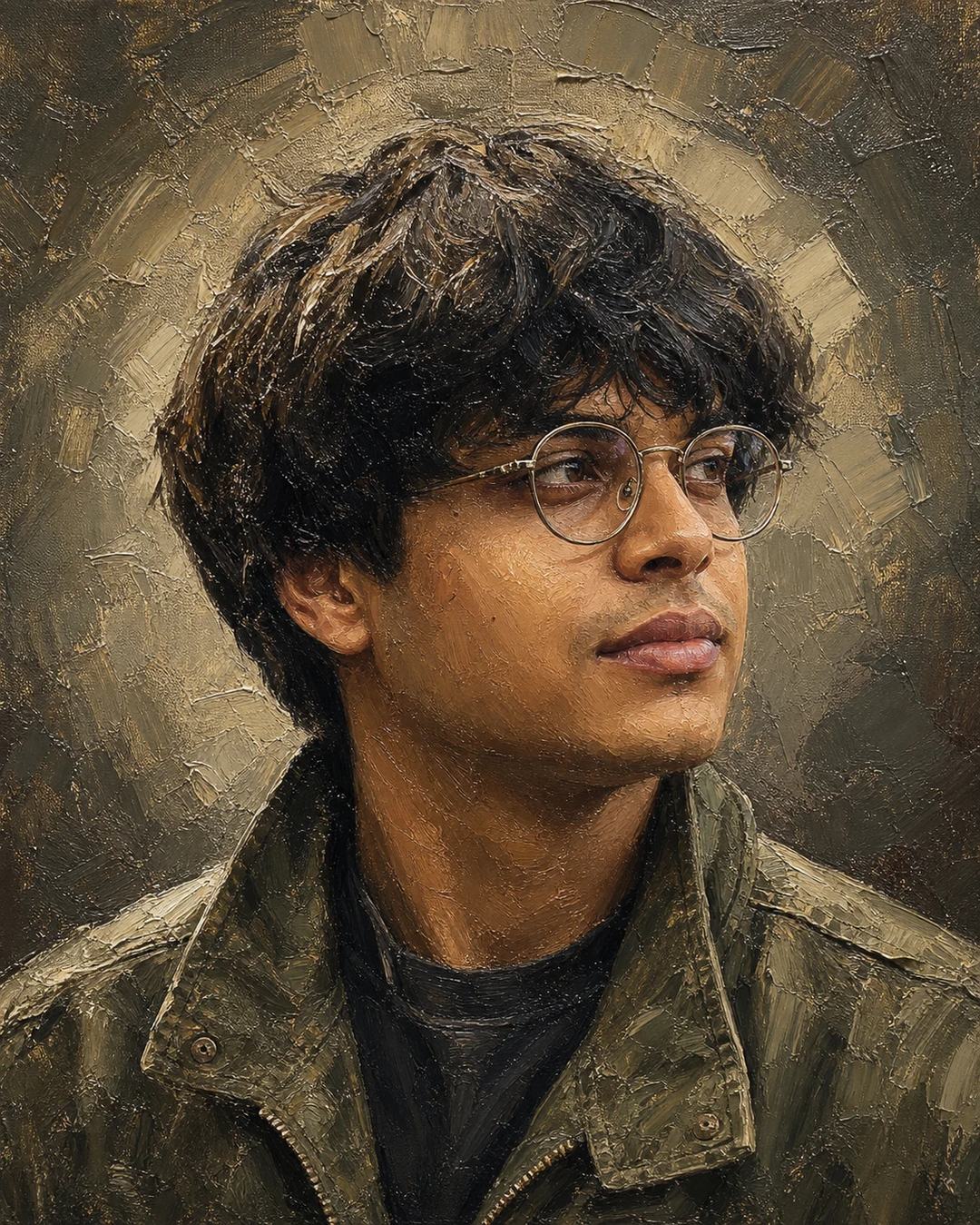 Expressive Oil Painting Portrait AI Image Prompt, image 2