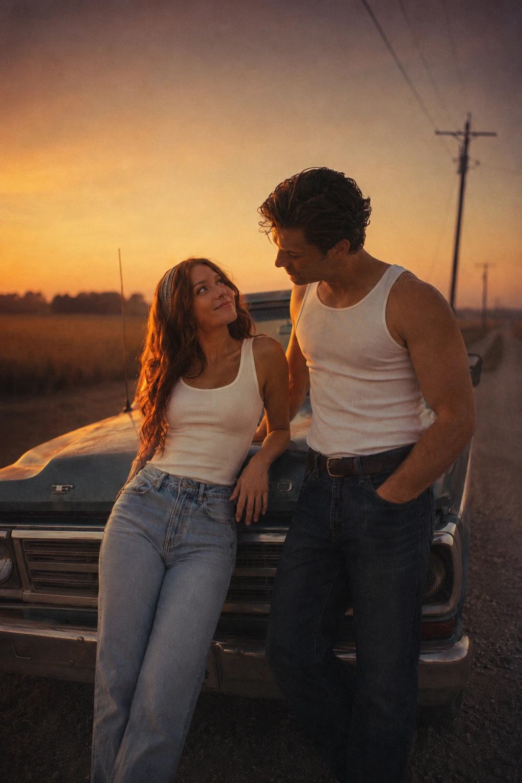 Vintage Truck Couple – Gemini AI Photo Prompt, image 1