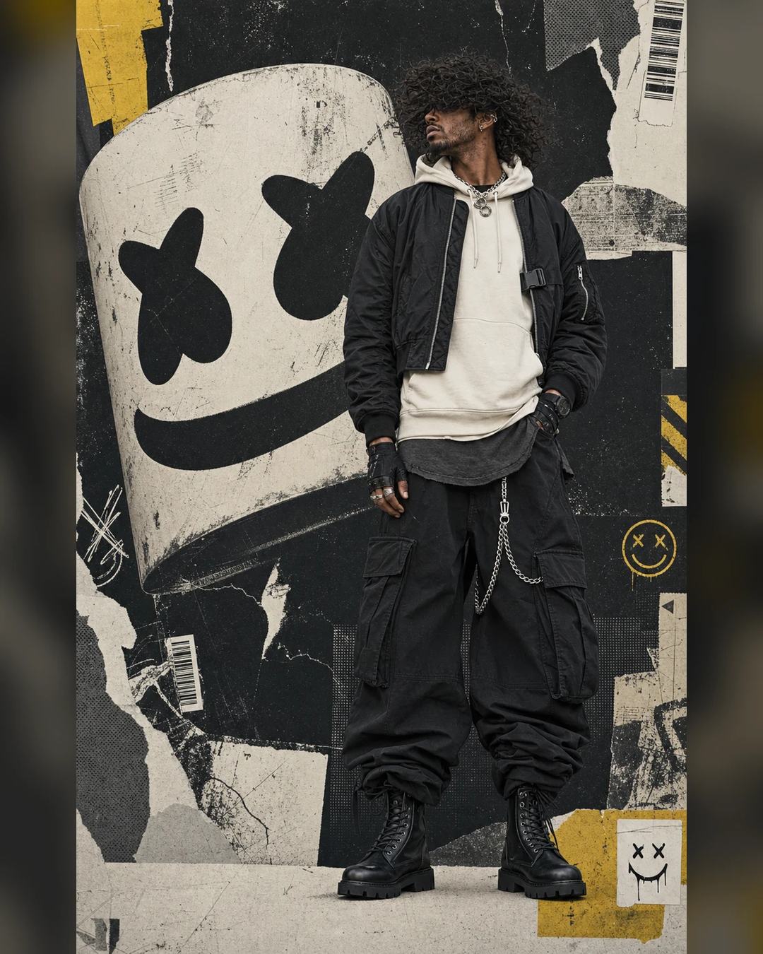 Marshmello-Inspired Luxury Streetwear Poster Prompt — image 3