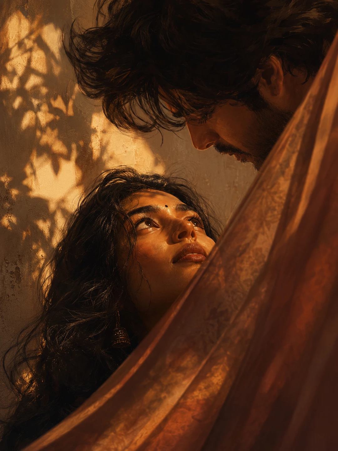 Saree Veil Couple – Gemini AI Photo Prompt, image 4