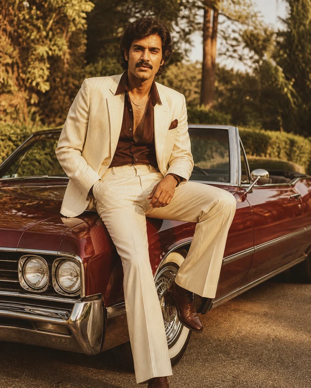 1970s Bollywood Classic Car Mafia Style Photo Prompt — image 4