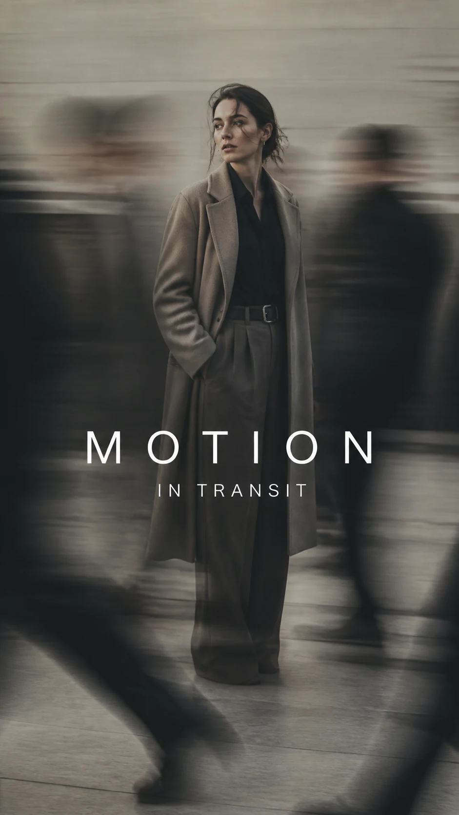 Slow-Shutter Motion Blur Editorial Poster Prompt, image 2