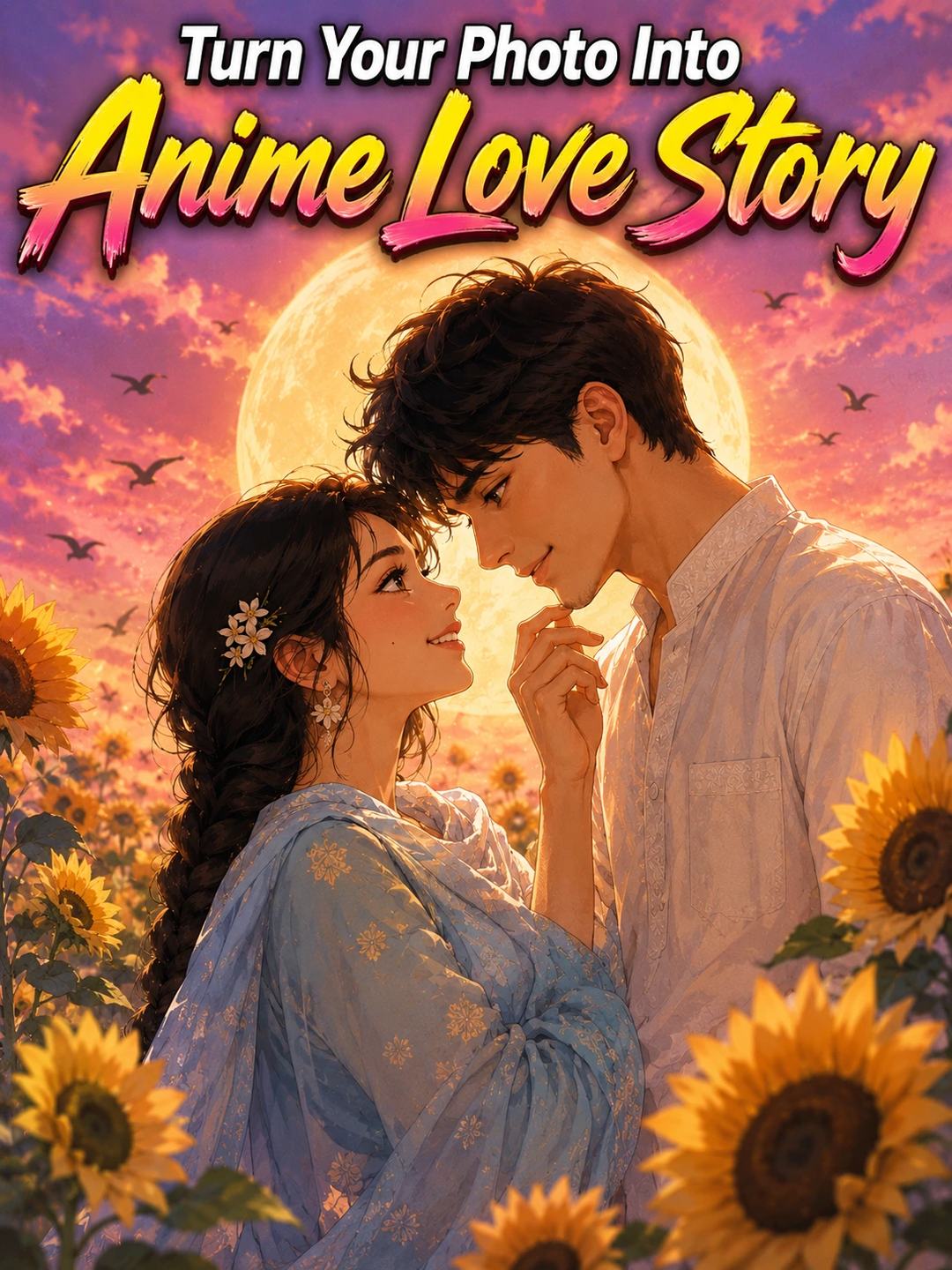 Anime Style Couple – Gemini AI Photo Prompt, image 1
