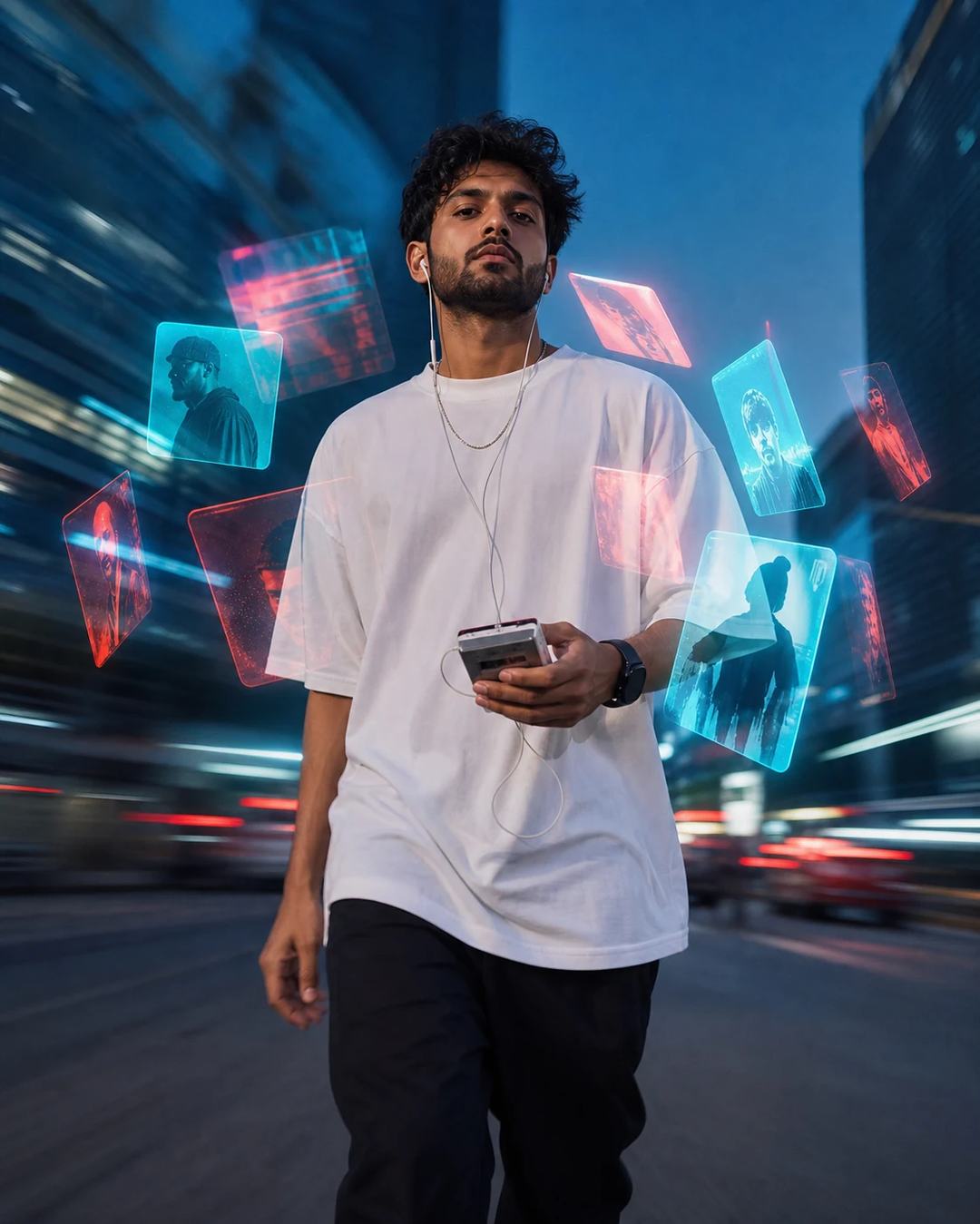 Urban Rhythm Holographic Music Walk Photo Prompt — image 2