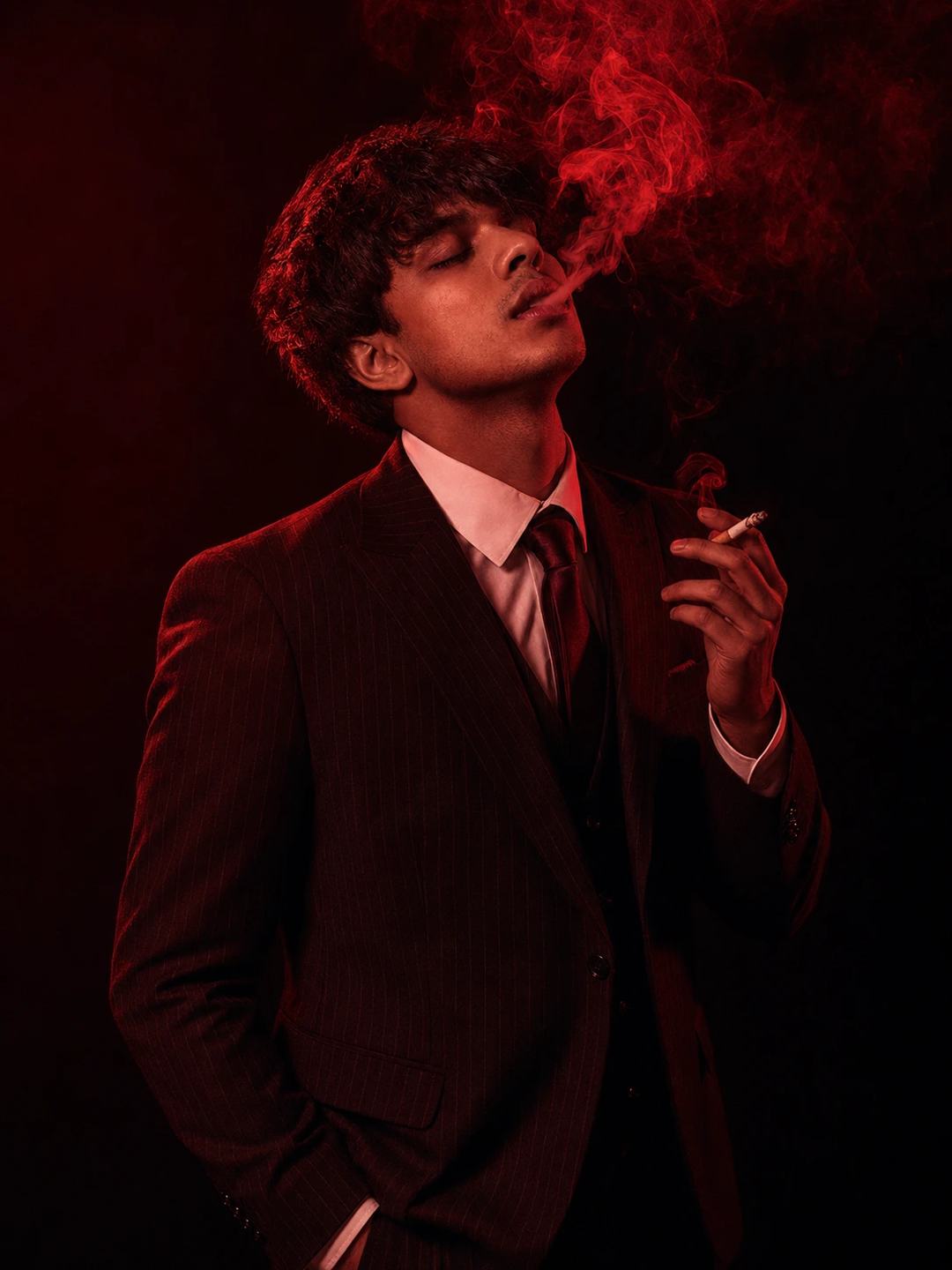 Smoky Studio Portrait – Gemini AI Photo Prompt — image 4